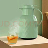 乐唯诗（LOVWISH）保温壶温显家用保温壶大容量玻璃智能温度显示开热水暖水瓶小暖壶 钻纹保温壶【温显款】抹茶绿1.4L 实拍图