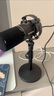 闪克Maono闪克动圈麦克风电脑直播话筒内置声卡直播录音配音游戏视频会议闪客pd200x手机收音麦有线 PD200X黑色(圆盘支架款) 实拍图