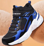 Skechers斯凯奇儿童秋冬休闲男女童二棉鞋轻质加绒保暖靴405222L/302583L 男童/黑色/宝蓝色/BKRY 38 实拍图