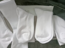 莫代尔5双袜子男长筒新疆棉秋冬10A抗菌防臭吸汗白色学生时尚中筒袜四季 【长筒袜】白色 5双 均码 【60%新疆棉防臭】 实拍图