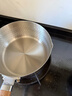 三四钢雪平锅内层316L不锈钢22cm日式奶锅带蒸笼食品级无涂层煮面 38123 实拍图