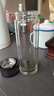 【京东物流配送】高硼硅双层玻璃杯大容量泡茶杯水杯子茶水分离杯 【双层加厚】茶杯350ml1只 实拍图