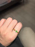 金大福 新中式925银钱币翡翠戒指女复古玉石开口食指环妈妈新年礼物女友 【翡翠铜钱·戒指】 浪漫玫瑰礼盒*八仓发货*极速送达 实拍图