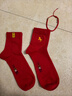浪莎本命年骐骥红袜子男纯棉马年结婚喜庆过年大红色中筒男袜全棉女袜 实拍图