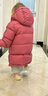 保姆鹅  【风墙】儿童羽绒服宝宝中长款护脸加厚外套保暖童装[NG2664] 石榴粉 100 实拍图