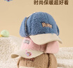 汪汪队立大功儿童帽子秋冬男童鸭舌帽护耳女童加绒帽子棒球帽 蓝色;54cm  实拍图
