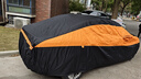 HAPOWER牛津布汽车车衣车罩防晒防雨隔热防尘加厚遮阳车套外全罩通用四季 焕新升级【暗夜橙】600D钛黑胶100%牛津布车衣 【加厚款】纳米防水防暴晒防冰雹技术*四季防护 实拍图