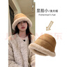 稻草人帽子女秋冬季加绒加厚保暖毛绒渔夫帽时尚护耳包头盆帽新款 【棕色】毛绒保暖 均码 实拍图