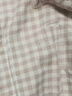 MUJI[自营限定款]女士无侧缝 双层纱织睡衣  软棉棉内衣 浅粉色格纹 M 实拍图