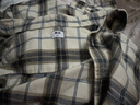 优衣库男女装法兰绒格子衬衫长袖衬衣薄外套481225 481225/30浅米色 2XL 实拍图