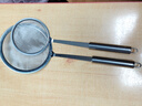 不锈钢漏勺过滤网筛极细家用滤油勺厨房油渣勺打沫勺一体成型 食品级不锈钢 【大号+小号】100密丿品质保障 实拍图