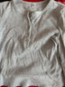 优衣库女装罗纹亨利领T恤/长袖修身短款内搭打底479591 487908 487908/02浅灰色 XS 实拍图