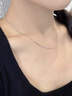 DAISY DREAM999银素链无吊坠项链女极简足银替换锁骨链万能裸链条细款颈链 【999银】45cm十字链 实拍图