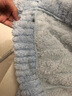红豆居家法兰绒睡衣女冬季撞色提花加厚女士家居服 泡泡蓝 160/84A  实拍图
