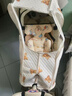 百樱遛娃车防风罩playkidsX6防雨罩冬季婴儿丸丫T6保暖罩溜娃推车通用 升级款：米色小熊三层夹棉【遛娃车专用】 实拍图
