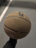 SANGESGRG 真皮牛皮篮球 牛皮耐磨防滑蓝球 室内室外7号比赛水泥地成人学生 棕黄色 实拍图