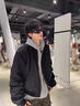 主意范（ZHUYIFAN）夹克男飞行员春秋cleanfit休闲整套立领棒球服外套短款工装冲锋衣 黑色加棉升级 L 110-130斤 实拍图