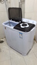 小鸭【官方店】半自动洗衣机迷你小型波轮大容量租房宿舍家用双桶双缸分区脱水甩干老式强力去污 12.5KG【洗7.5+脱5+强劲电机全国联保】 实拍图