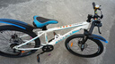 凤凰（Phoenix）儿童自行车山地车学生车脚踏车6-12-18岁童车 霸道 白蓝色 24寸 实拍图