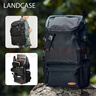 Landcase背包双肩包男大容量旅行包多功能登山包户外运动包女8051黑色小号 实拍图
