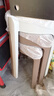 景彩凳子家用塑料凳子客厅加厚圆凳餐凳可叠放板凳高凳DZ528 加厚防滑【四把装】-两灰两咖 实拍图