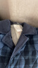 三枪【三层加厚夹棉】睡衣男绒布加厚复古格纹情侣可外穿家居服套装 实拍图