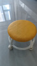 明智一凡滑轮矮凳带万向轮小凳子家用圆型鞋板凳带娃儿童懒人静音靠背椅子 橘色【圆凳】加粗加厚款 实拍图