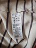 MUJI女式 起毛罗纹编织半高领长袖T恤上衣打底衫女款内搭春秋女装条纹 米白色条纹 M （160/84A） 实拍图
