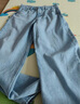 优衣库女装男装宽松廓形牛仔裤/弯刀镰刀裤子479000 482280 479000/62粉蓝色 25 /160/64A 实拍图