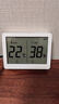 得力室内温湿度表 LCD\电子温湿度计老人儿童礼物生日礼品带背光功能 婴儿房办公用品 白色LE501-WH 实拍图