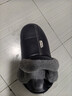 奥康（Aokang）冬季包跟棉拖鞋男士新款包头大码防水防滑保暖PU皮棉鞋女秋冬老人 藏青【加绒防溅水】 44-45 【适合43-44码】 实拍图