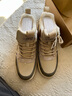 公牛世家男鞋秋冬保暖棉鞋男士休闲鞋高帮加绒雪地靴复古百搭板鞋 实拍图