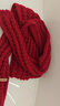 百搭韩版针织毛线红色围巾女2024圣诞冬季高级感新年礼物情侣围脖 针织围巾-酒红色-1个装-保暖 1 实拍图