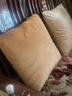 京东京造棉花糖抱枕 超柔棉棉绒沙发床头客厅办公室腰靠枕垫 黄色45x45cm 实拍图