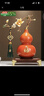 赟娅祥云五福葫芦摆件高档新中式客厅玄关酒柜装饰办公室乔迁新居礼品 玉兰花葫芦-橙【礼盒】木质底座 晒单实拍图