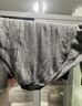 优衣库合作款男装女装柔软绵羊毛圆领针织衫长袖毛衣479841 08 深灰色 L 实拍图