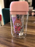 易旅旅行洗漱杯便携牙刷套装可拆2个漱口杯刷牙具盒收纳双人款 雾霭蓝 实拍图
