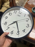 康巴丝（Compas）挂钟客厅 静音走时简约石英钟表挂墙时钟 c2855 黑色 26cm直径 实拍图