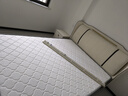 惠寻 京东自有品牌床 双人床1.8米2米简约实木软包主卧大床储物婚床 床+20CM天然乳胶床垫+1柜 1.5米*2米框架结构(满铺床板) 实拍图