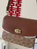 蔻驰（COACH）【圣诞礼物】经典标志CASSIE19号单肩斜挎包翻盖冬季女包 棕黄色锈色（新版） 实拍图