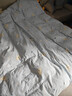 富安娜羽绒被子 90%鸭绒被冬季被芯 双人冬厚被1000g填充203x229cm浅蓝 实拍图