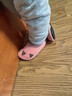 秋冬薄款地板鞋儿童居家熊爪袜套男女防滑卡通软底一脚蹬家居拖鞋 粉色爪 140适合脚长13.4-14.3cm 实拍图