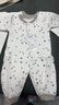 翘脚鸭婴儿衣服新生儿连体衣纯棉秋冬季加厚夹棉爬爬服春秋满月宝宝睡衣 灰白小树懒【2件套】（保暖款） 66cm （建议3-6个月，15斤内） 实拍图