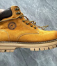 骆驼（CAMEL）王俊凯同款冬加绒户外工装马丁大黄靴男 G122W7757TR 金黄 44 实拍图