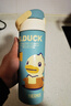 膳魔师（THERMOS）保温杯儿童直饮水杯小学生开学必备小黄鸭水壶带杯套500ml淡绿 实拍图