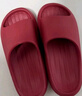 朴西新款EVA踩屎感厚底拖鞋女士居家室内情侣拖鞋男 安哥拉红 35-36 实拍图
