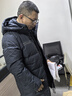 雪中飞秋冬新款时尚休闲舒适廓形男士“H”版型印花立领连帽羽绒服男 钢铁灰|8224 XL /180/100A 实拍图