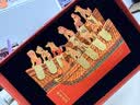 故宫文化 紫禁营造·脊兽书签套装 学生文具便签黄铜书签 学习用品 故宫博物院文创礼品 教师节礼物 脊兽款（书签*10+便签本*1） 实拍图