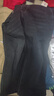 啄木鸟牛仔裤男春秋冬季新款宽松加绒休闲高端直筒裤男青年弹力长裤子男 蓝灰色 33 （建议155-165斤） 实拍图
