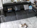 酷比得电动沙发床意式极简三人位小户型多功能伸缩真皮沙发客厅 【360°全真皮】S级头层牛皮三人位2.8米.三功能 实拍图